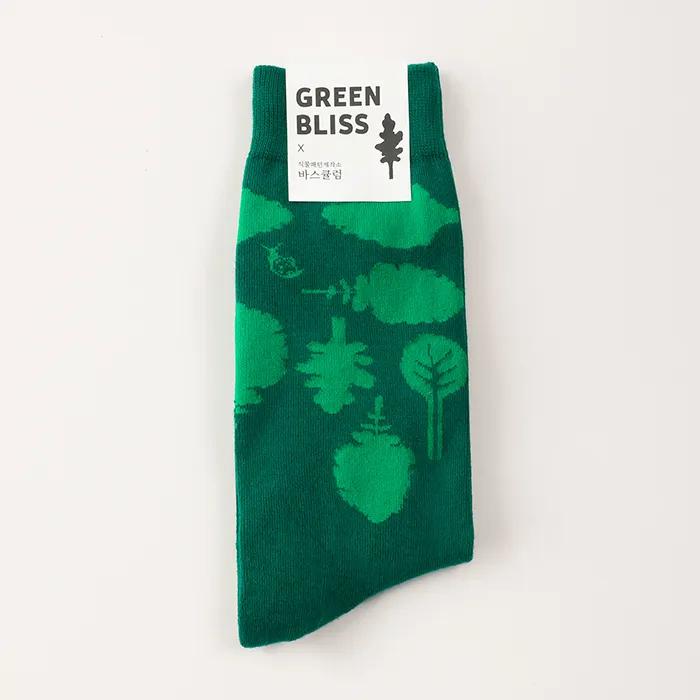 Ssam Blatt. Weiche Bio-Socken ohne Kompression mit Abbildungen