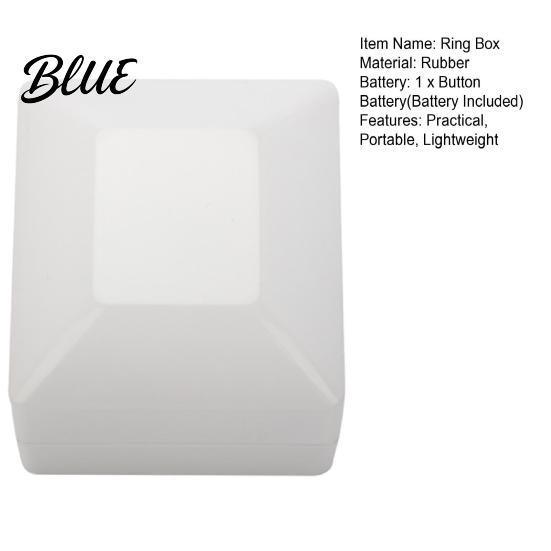 Luce Bianca Anello Display Scatola Luminosa con LED Design Compatto Portatile Romantico Morbido