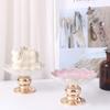 Creative European Style Ceramics Candle Stand Light Luxury Romantic Candle Holder Exquisite Candlestick Birthday Gift