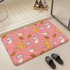 C Cardcaptor S Sakura Cartoon Floor Mat Eco  Flannel Doormat Non Slip Odorless Indoor Floor Rug Soft Short Plush Home Mat