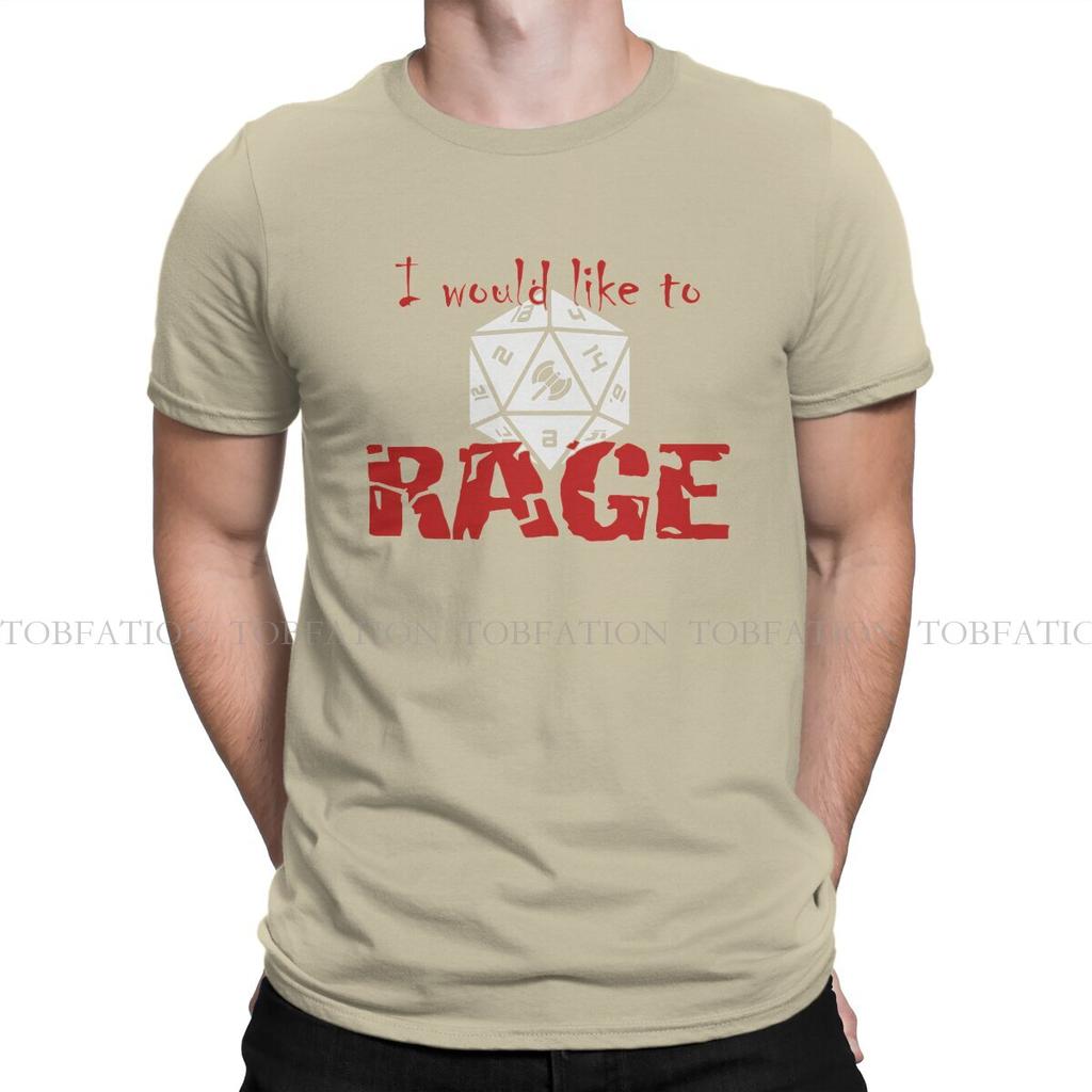 Dnd I Would Like To Rage Tshirt Homme Unisex Tees 4xl 5xl 6xl 100 Cotton T Shirt