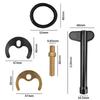 M8 Tap Faucet Fixing Fitting Kit Kitchen Basin Tool Plastic Wrench Kitchen Basin Part Tool for Repairing Faucets Fixing Fitting