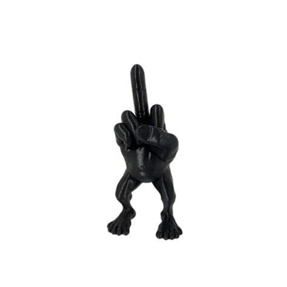 with Legs Finger Resin Ornament Crafts Middle Finger Statue Middle Finger Figure Car Accessories S