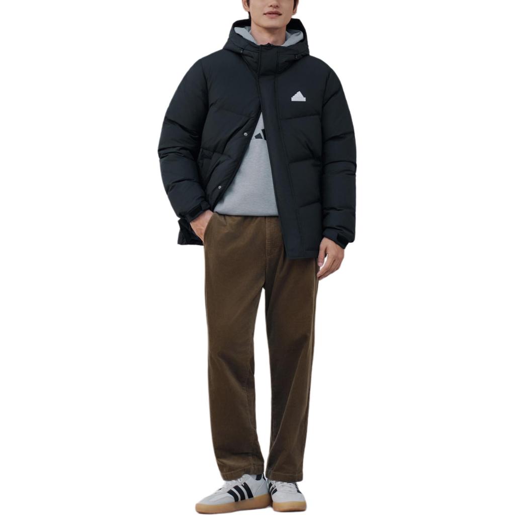 adidas Kaz Tüyü Ceketler Unisex Siyah Kapüşonlu Orta Seviye Kaz Tüyü Ceket KF6754-