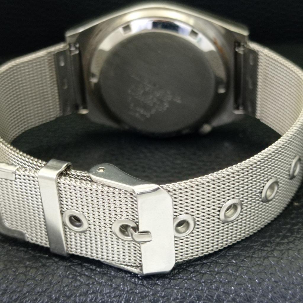 JAPAN MENS VINTAGE CITIZEN AUTOMATIC 8200 GREY COLOR DIAL WATCH A500289-2 R151b-a500289