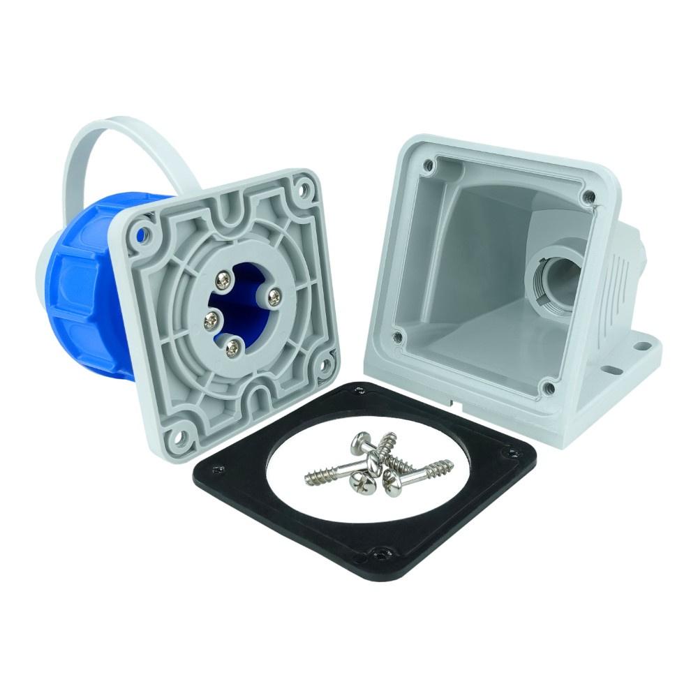 Hermetic Wall Socket 16A 2P+Z 230V Ip68 Surface-mounted Schuko 1162