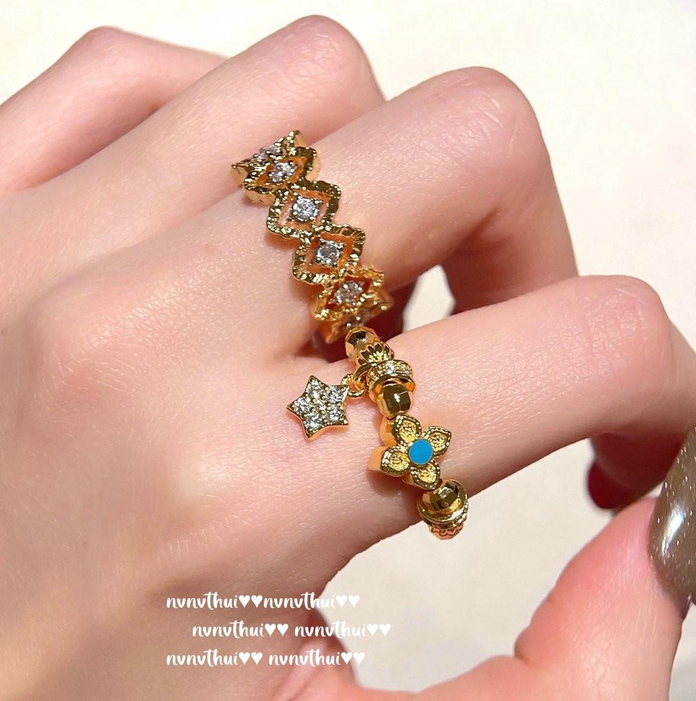 Ancient Gold Chiseled Motto Blessing Bead Citrine Bracelet, New Chinese Style, Gold String Line Car Flower Lace Zircon Bracelet