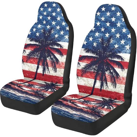 Purple Butterfly Galaxy Auto Car Seat Cover for Cars, Trucks, Vans, SUV, Vehicle Seat Cover Auto Saddle Blankets Driver Seat Protector Covers Full