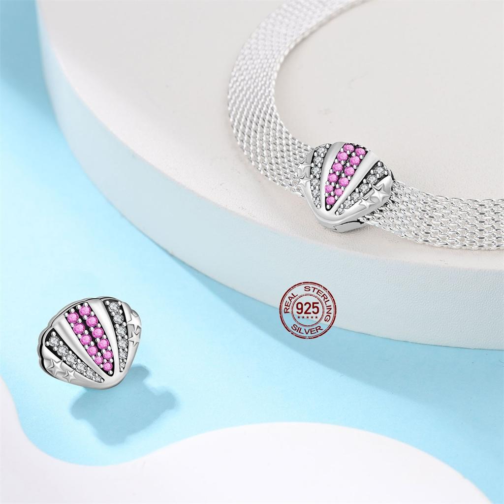 Copper Colored Zircon Shell Butterfly Amulet Body Shape Charm Flat Charm Suitable For Pan Original Bracelet