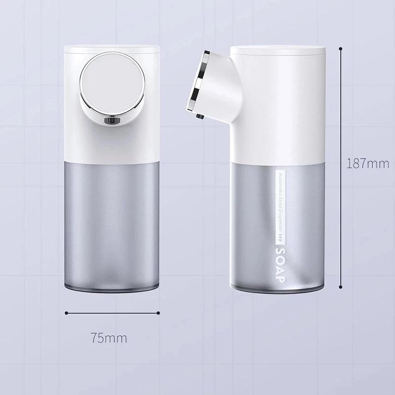 Dispenser Sapone Schiuma Detergente Automatico Ricaricabile USB 320ml Dispenser Sapone Liquido Display Digitale Igienizzante Mani Schiuma Machi