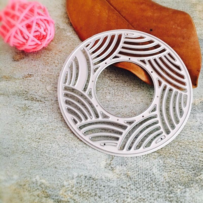 Металлические штампы-высечки «Двойной круг» Трафареты Вырубка для DIY Скрапбукинга Альбома Бумажной Карты Тиснения