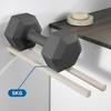 Wall-Mounted Towel Rack - Beige - Stainless Steel - 40CM - Double Bar - Adhesive/Drill Installation