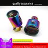 6CM Shark Fin Stainless Steel Decorative Tailpipe with Mesh Muffler