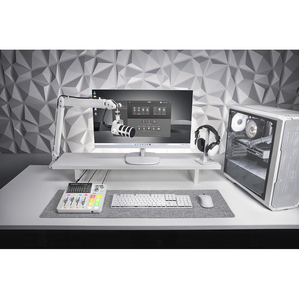 RODE Microphones Roadcaster Duo Audio Mixer, White (RCDUOW)