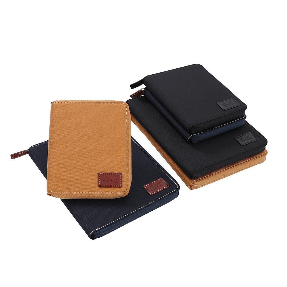 Rhodia Notepad Round Zip Case Cf13roca No. 13, Grid, Camel,