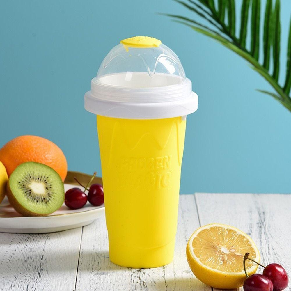 Silicone DIY Juice Water Bottle Quick-Frozen Ice Cream Maker Cups Slushy Maker Cup  Kids Gifts