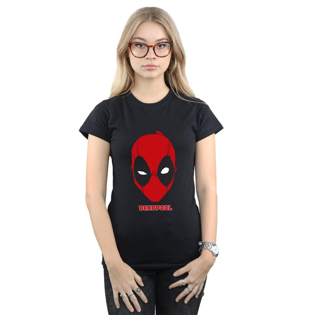 Marvel Womens/Ladies Deadpool Mask Cotton T-Shirt