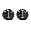 Car Hood Emblem Front Bonnet Logo Trunk Badge 2Pcs 74mm 82mm For BMW E46 E90 E39 E60 E36 E30 E61 E91 E92 E87 F10 F20 F30 X3 X5 DA2