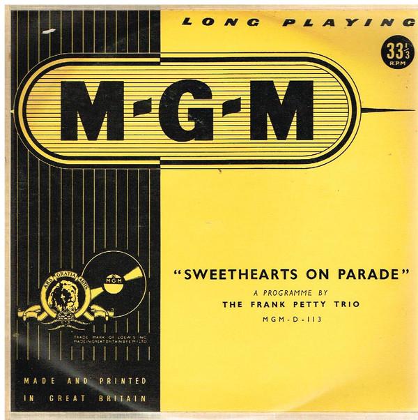 

10inch Record FRANK PETTY TRIO Sweethearts On Parade MGMD113 MGM Records UK Jazz Used