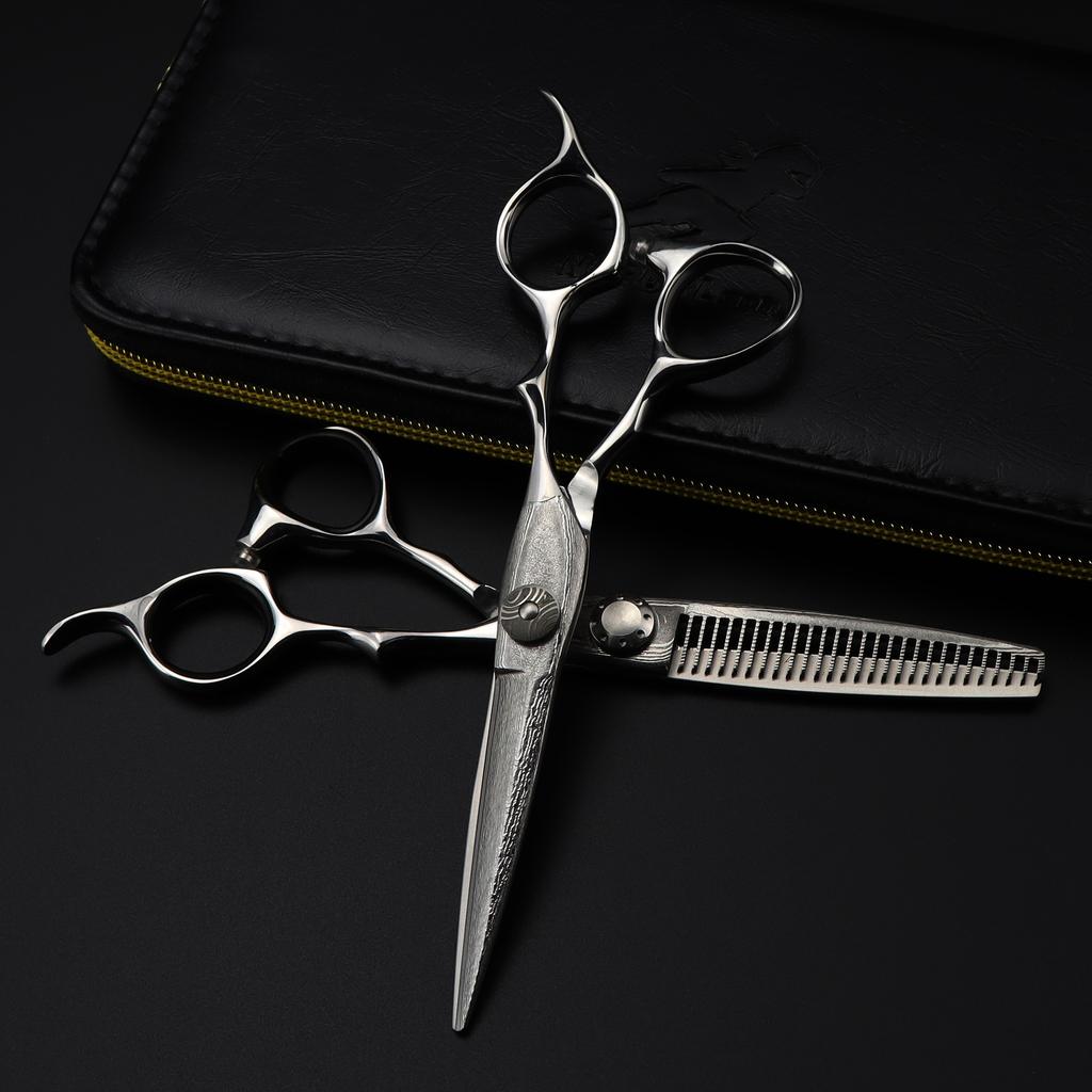 6.0 Inch, Melaleuca Steel, Hair Scissors, Hair Scissors, Flat Scissors, Bangs Scissors, Tooth Scissors, Obvious Lines