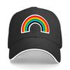 Lightweight YK with Vibrant Rainbow Breathable Adjustable Fit for Unisex Women Perfect for Golf Sandwich Baseball Cap