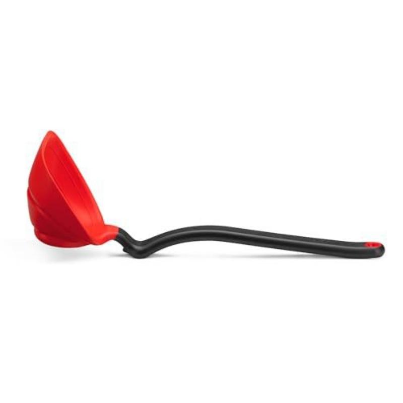 

Silicone Cooking Spoon Creative Multifunctional Heat Resistant Folding Flat Design Kitchen Baking Tool Utensil червоний
