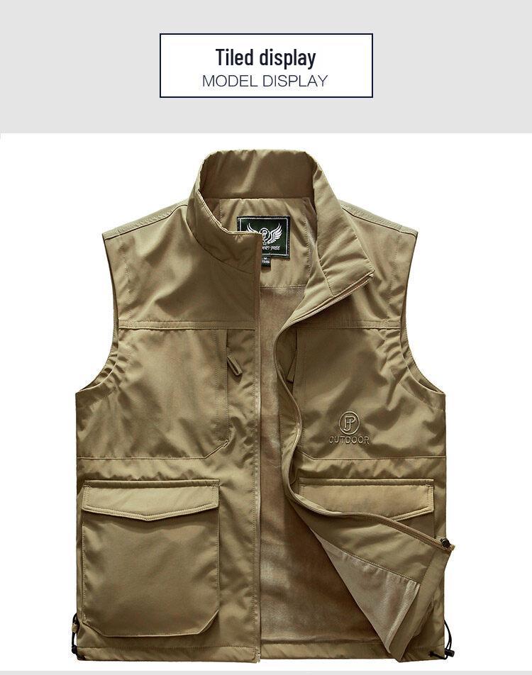 Men's Warm Fleece Vest: Outdoor Casual, Windproof, Plus Velvet, Sleeveless for Autumn and Winter