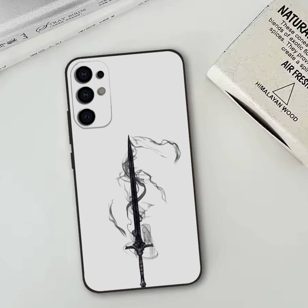 The Sword Creative Pattern   Phone Case For Samsung S25,S24,S21,S22,S23,S30,Ultra,S20,Plus,Fe,Lite,Note,10,Black Cover