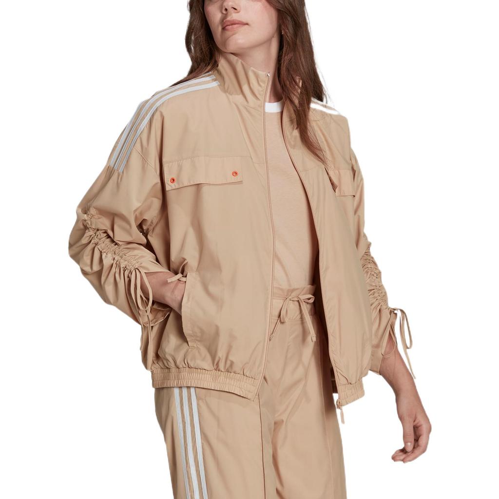 adidas Originals Jackets Women's Khaki Stand Collar Moderate Other HM1700