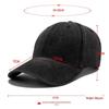 Unisex Washed Cotton Denim Baseball Cap - Distressed Plain Solid Color, Soft Sunshade Hat