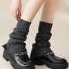 Thickened Vertical Bar Pile-up Socks for Autumn and Winter, Thickened Calf Socks, and Warm Leg Protection Socks