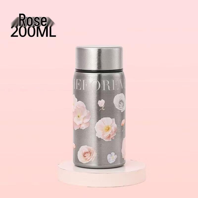 MRSIKEY Portable Cherry Blossom Insulated Pocket Cup