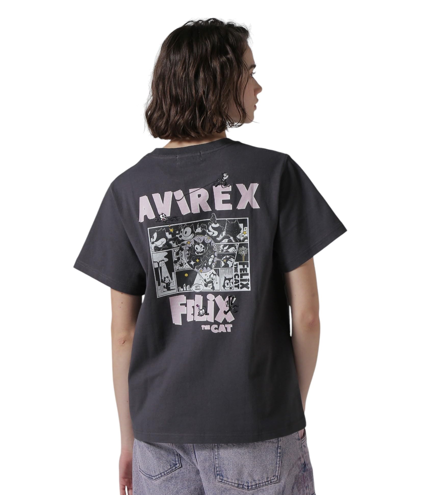 

AVIREX ФУТБОЛКА FELIX COMICS, Женская, S, 010, Черная, 783-5135610