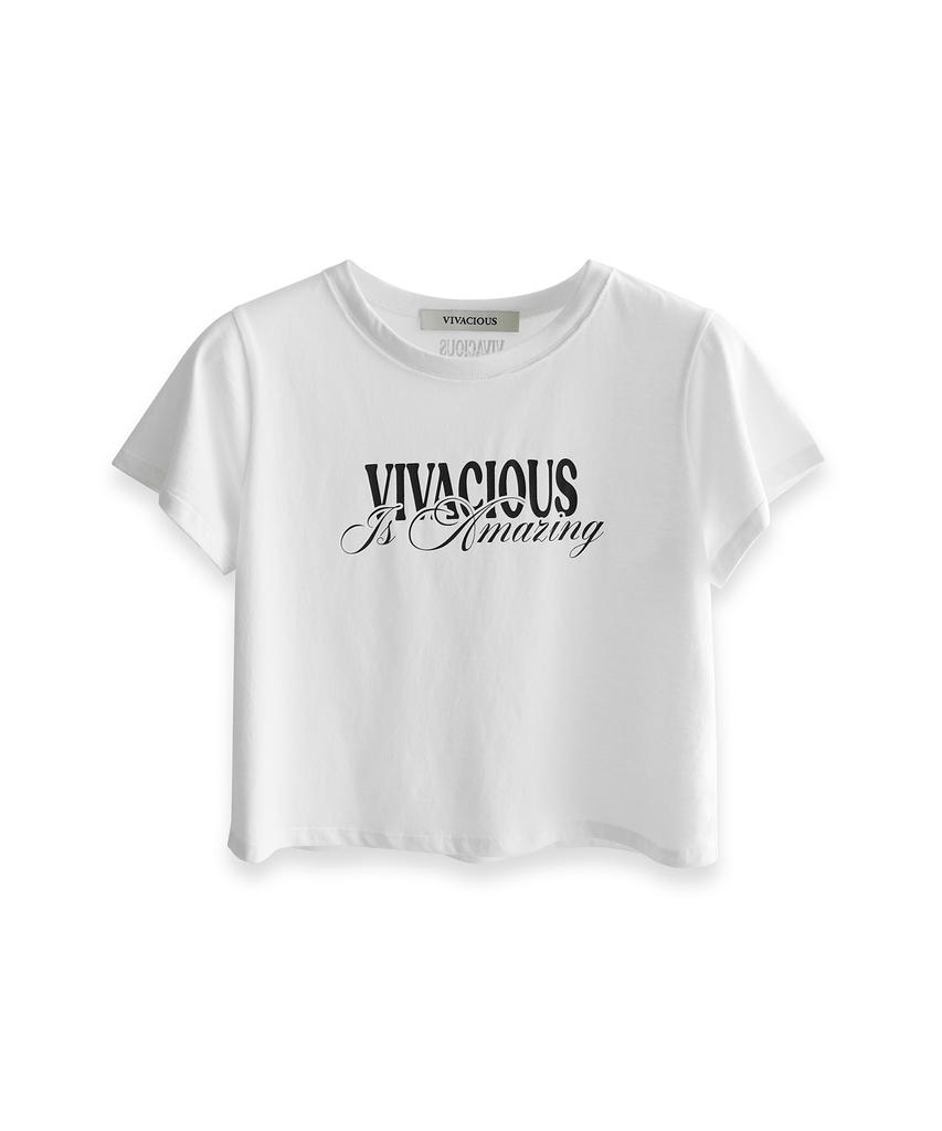 VIVACIOUS Chill Crop Tee White