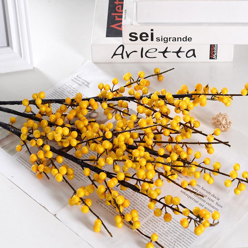 Chinensis Ilex Artificial Berries Rich Red Fruit Home Flowers Decoration