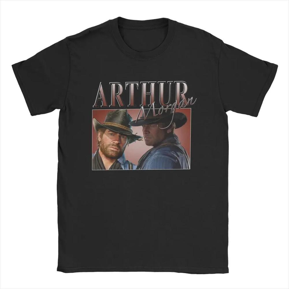 Casual Arthur Morgan Tshirts Unisex Crew Neck Pure Cotton T Shirt Short Sleeve Tee