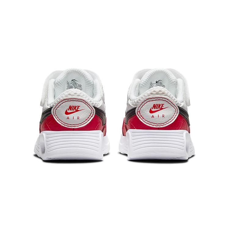 Nike Air Max SC Low top Running Shoes White Red Black Infant And Toddler CZ5361-106