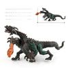 Jurassic Dinosaur Model Pvc Figurine With Wild Dual Head Design For Collectors And Display