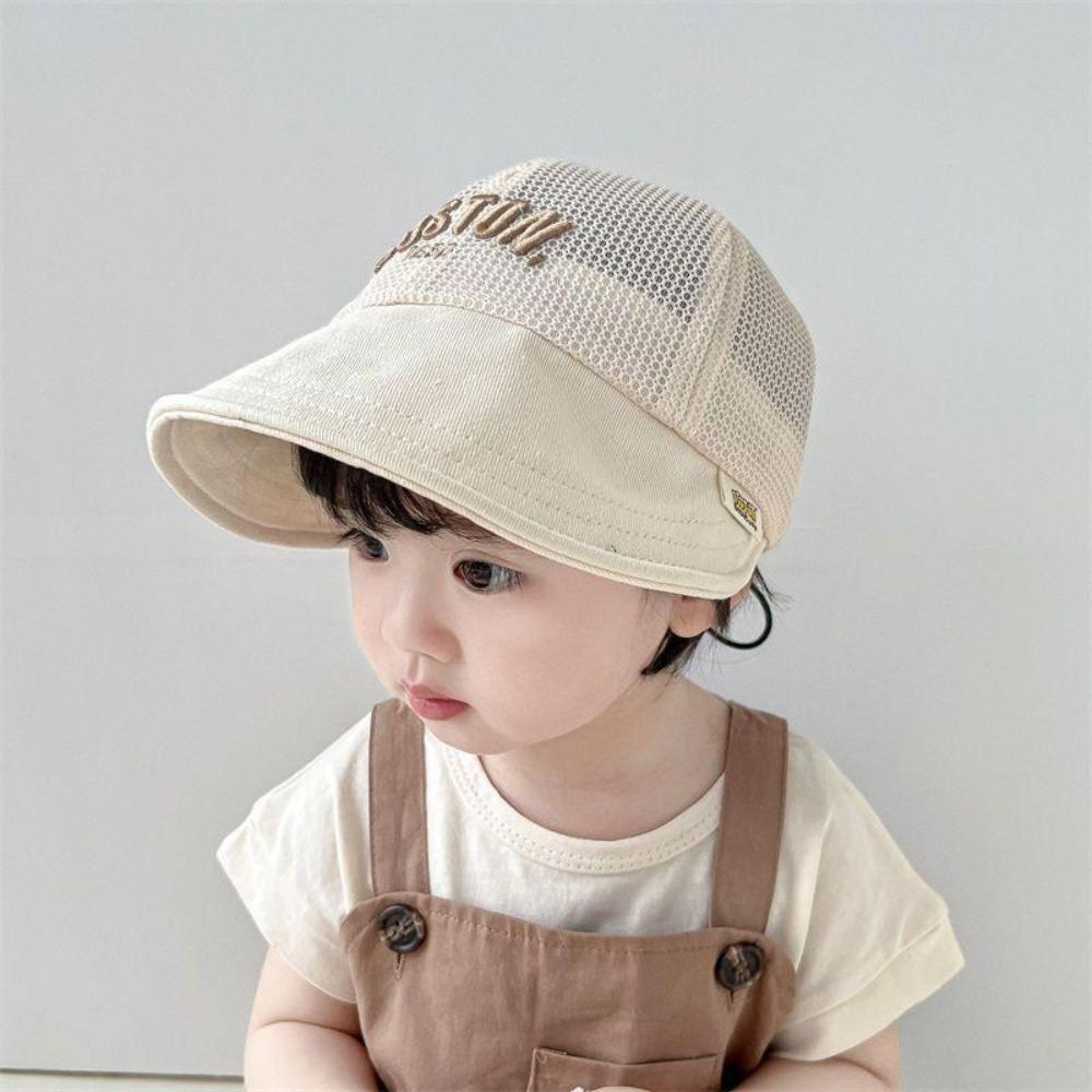 Mesh Baby Baseball Cap Letter Outdoor Peaked Hat Fashion Children Sun Hat  1-6 Years