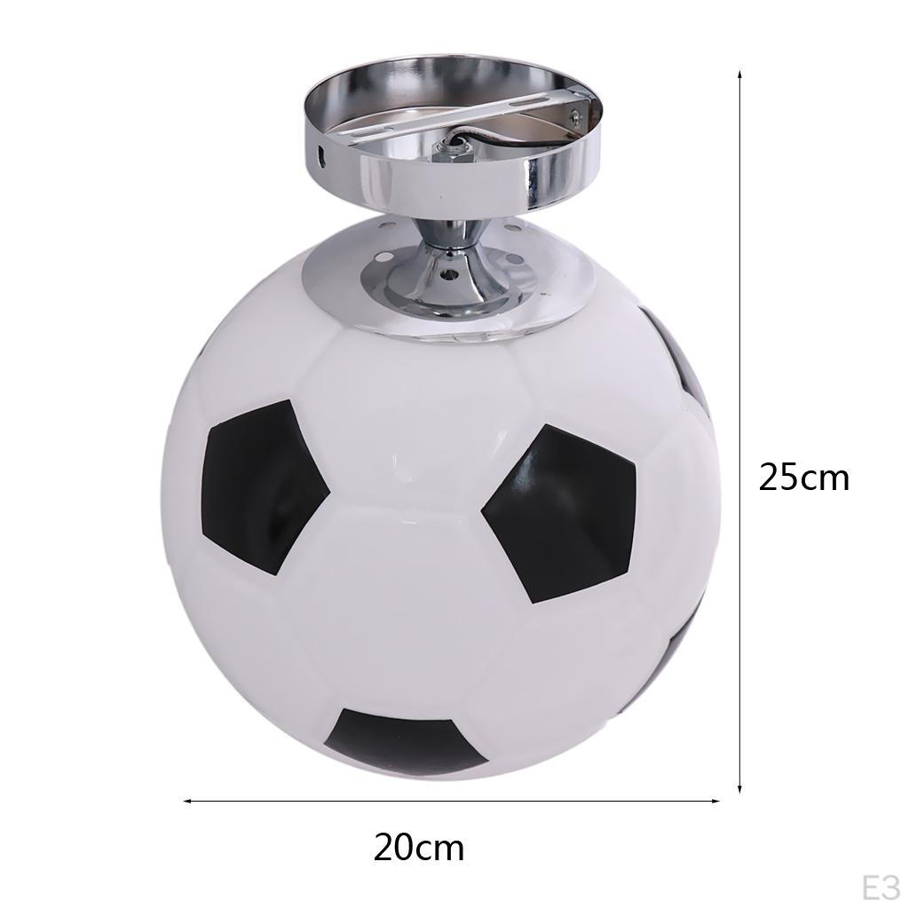 Kid' Bedroom Glass Football Flush Mount Ceiling Light Creative Soccer Children's Boys Room