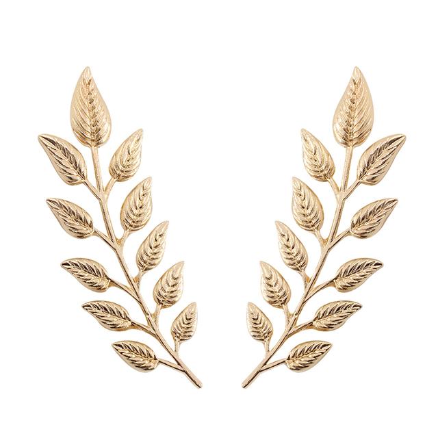 1pair Trendy Tree Leaf Brooch For Women Men Exquisite Leaves Female Brooches Collar Needle Party Jewelry Accessories Gifts
