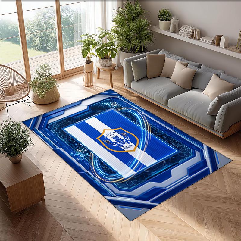 Tappeto in Cristallo di Velluto con Stampa del Sheffield Wednesday Football, Comodo Assorbente d'Acqua Antiscivolo per Pavimenti Interni