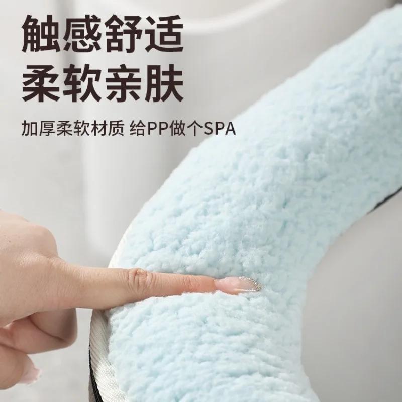 1 stücke Cartoon Paste Stil Verdicken Toilettensitzbezug Matte Winter Warme Weiche Waschbar Matte Sitzbezug Bidetbezug Bad-accessoires