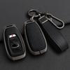 Zinc Alloy + Leather Car Key Case Cover For Subaru Brz Forester Legacy Outback Wrx Sti Impreza Xv Crosstrek 3 4 Buttons Remote