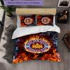 West Ham United Calcio Set Biancheria da Letto 3 Pezzi Morbido Set Copripiumino con Federe Set Decorazione Camera da Letto per la Casa