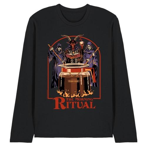 Steven Rhodes Unisex Adult The Morning Ritual Long-Sleeved T-Shirt