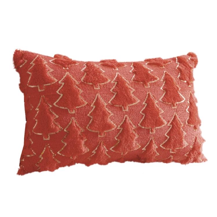 Embroidered Throw Pillow Case Removable Washable Sofa Cushion Cover Christmas Themed Pillowcase Home Decoration