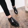 Leather shoes men's 2025 summer hollow breathable business personality Korean version trendy fashion leather shoes