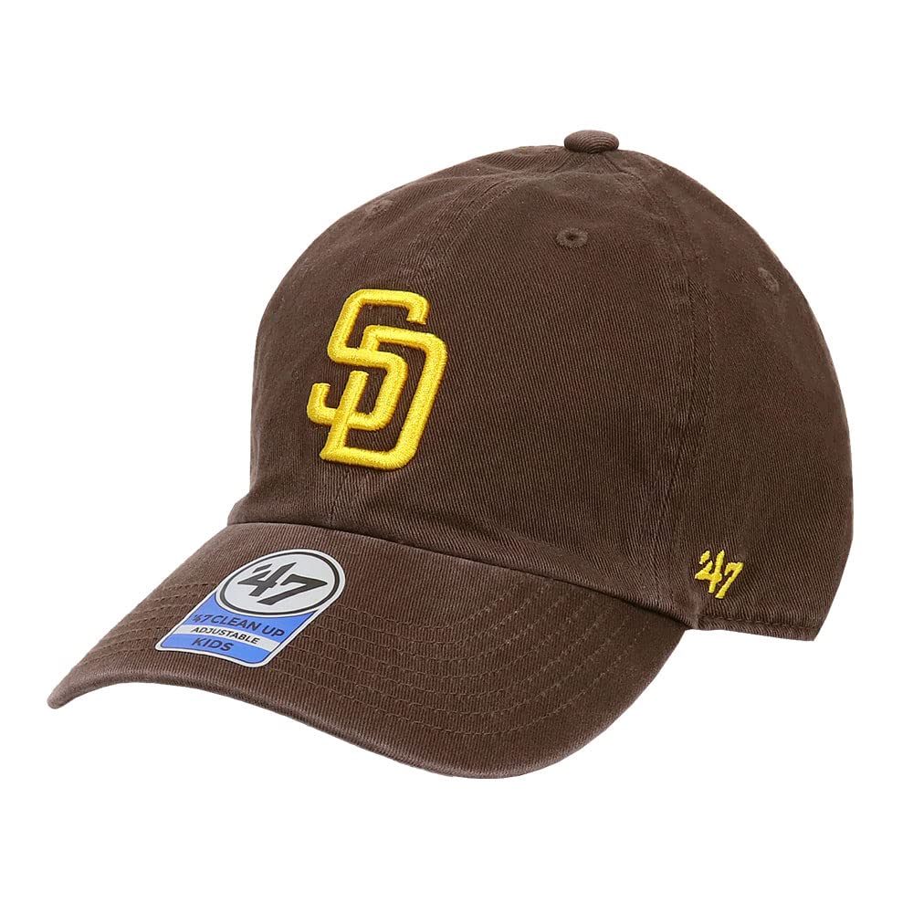 Forty Seven Baseball Major League Baseball for Boys and San Diego Padres Brown Kids' Cap, Logo, Low-Profile Cap, Girls, Design, [Used]