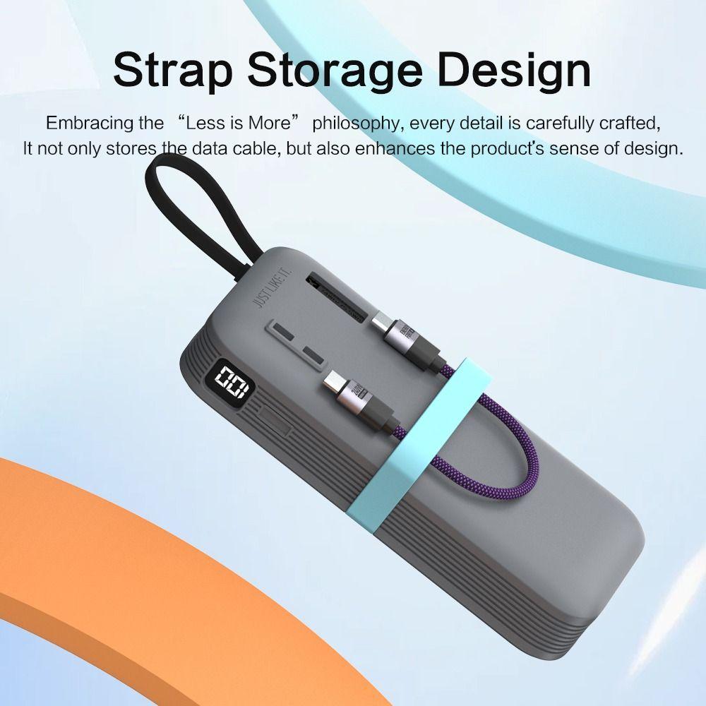 Solid Color Silicone Case Shockproof Carrying Case for CUKTECH CP25 20000mAh Power Bank 55W Travel